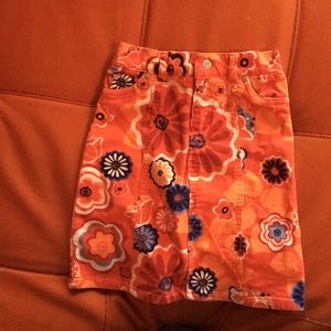 Girls size 4 floral skirt! Rare!